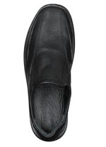 GINO GALANTE, klassische Herren-Slipper, mit herausnehmbarem Fu&szlig;bett SCHWARZ