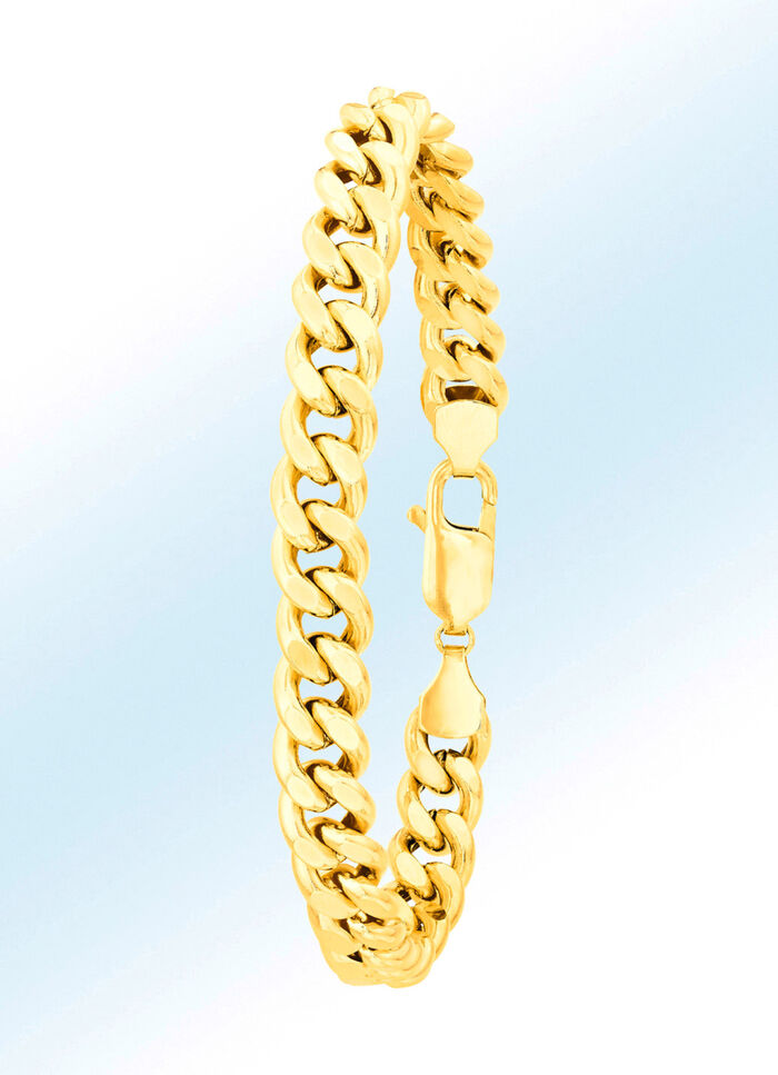 Panzerkettenarmband aus Gold 