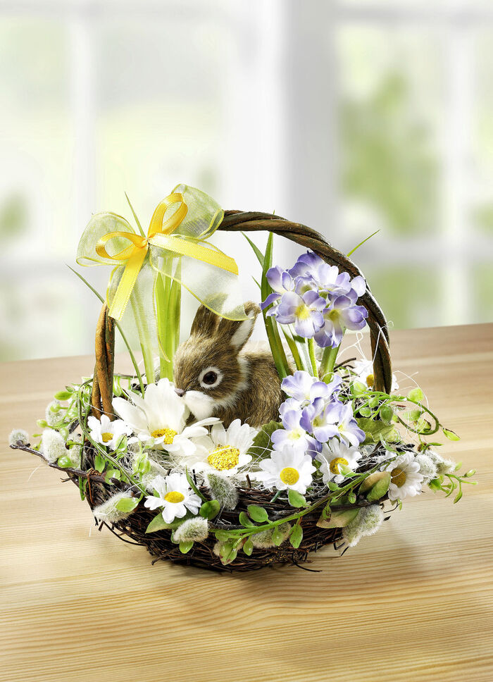 Weidenk&ouml;rbchen mit H&auml;schen 