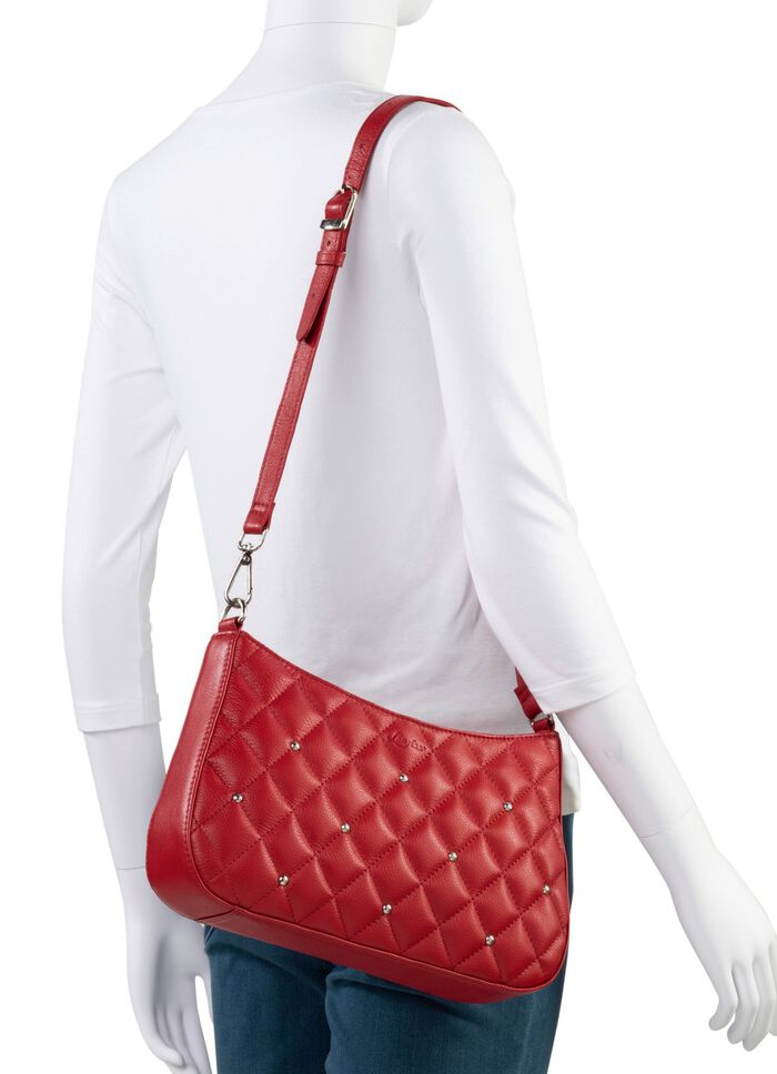 Laurina Tasche mit angesagter Steppung und Ziernieten 