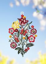 Fensterbild Blumen 