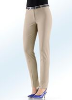 Hose mit schmaler Fu&szlig;weite BEIGE