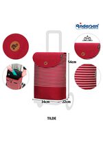 Leichter und robuster Einkaufsroller von Andersen ROT
