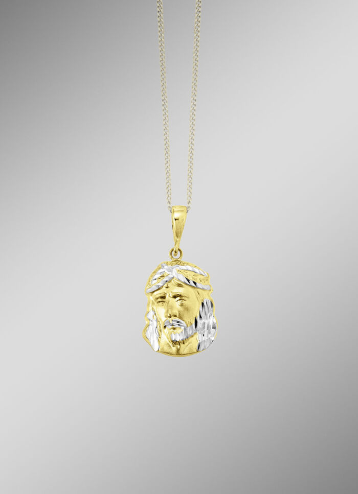 Diamantierter Anhänger in Bicolor 