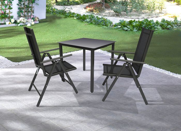 M&ouml;belserie Miami aus wetterbest&auml;ndigem Aluminium 