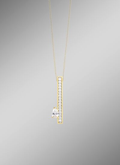 Interessanter Anh&auml;nger mit Zirkonia 