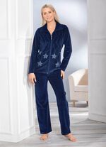 Hausanzug mit Schmuck- und Strasssteinzier MARINE