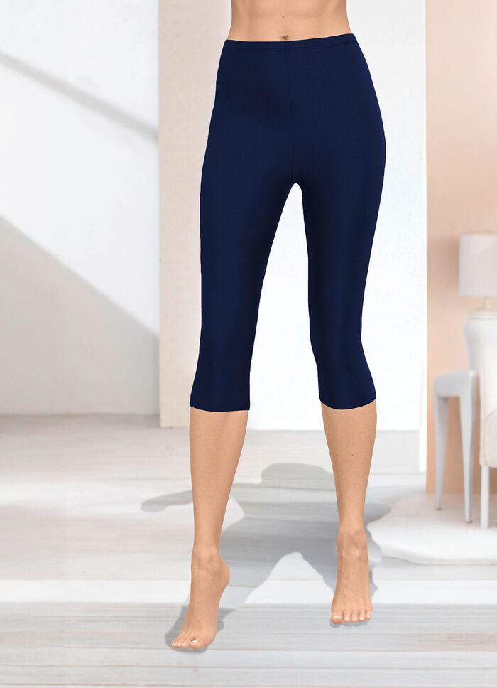 Capri-Leggings in Schlupfform NACHTBLAU