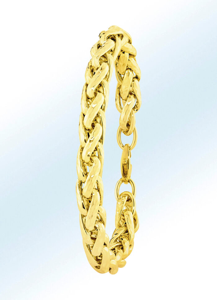Zopfkettenarmband aus Gold 