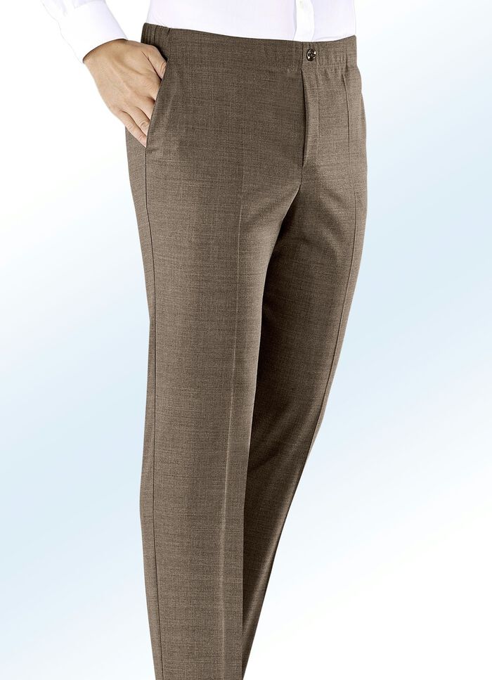 "Klaus Modelle"-Schlupfhose mit Zierblende in 3 Farben 