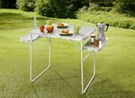 Campingtisch mit 2 Ablagen 