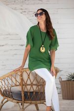 Unifarbene Tunika OLIV