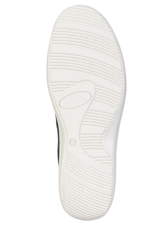 ELENA EDEN, bequeme Damen-Slipper, Weite H, mit herausnehmbarem Fußbett MARINE