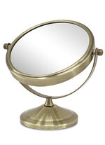 Kosmetik-Spiegel mit stabilem Metallgehäuse GOLD