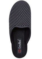 Zweierpack Pantoffeln aus gepunktetem Textilmaterial 1x BORDEAUX 1x SCHWARZ