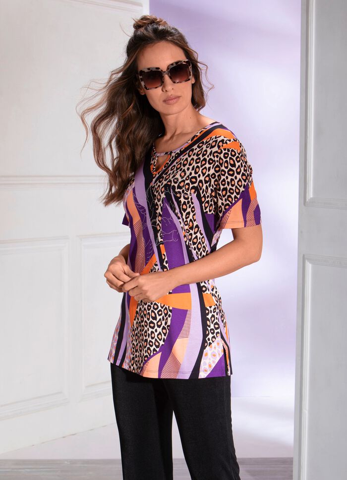 Faszinierendes Longshirt mit Seitenschlitzen 