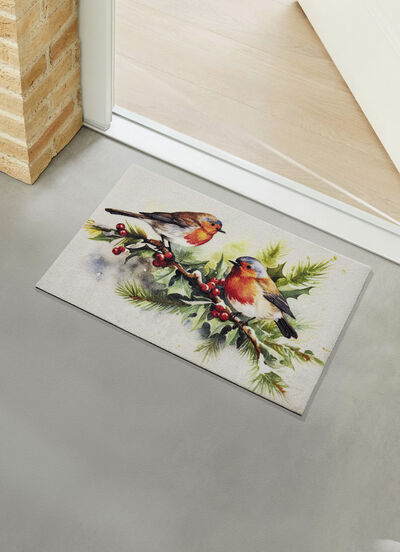 Fußmatte in winterlicher Optik 