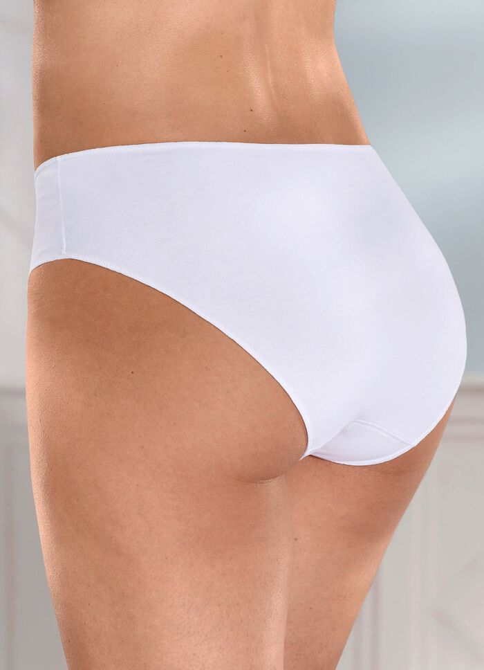 Viererpack Slips mit besonders flachen Abschl&uuml;ssen 