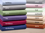 Bella Donna Zwirn-Jersey-Stretch Spannbetttuch SILBER