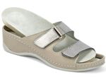 Mubb Pantolette mit Leder-Memory-Fu&szlig;bett 