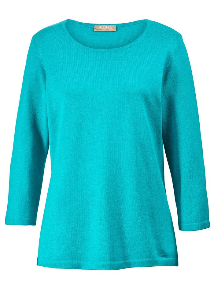 Pullover mit Modal TÜRKIS