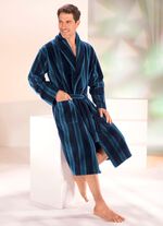 Doubleface-Bademantel mit Schalkragen 