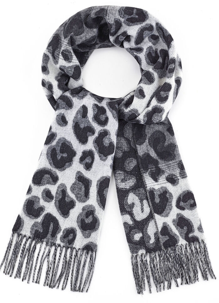 Schal mit Raubtierfell-Dessin 