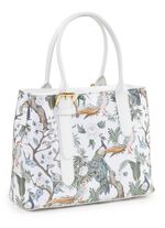 TIZIA, Tasche, Damen, mit abnehmbarem, verstellbarem Umh&auml;ngeriemen WEISS-JADEGR&Uuml;N