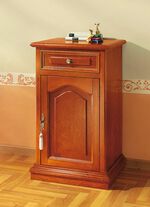 Teilmassive Kommode mit Echtholzfurnier KIRSCHBAUM