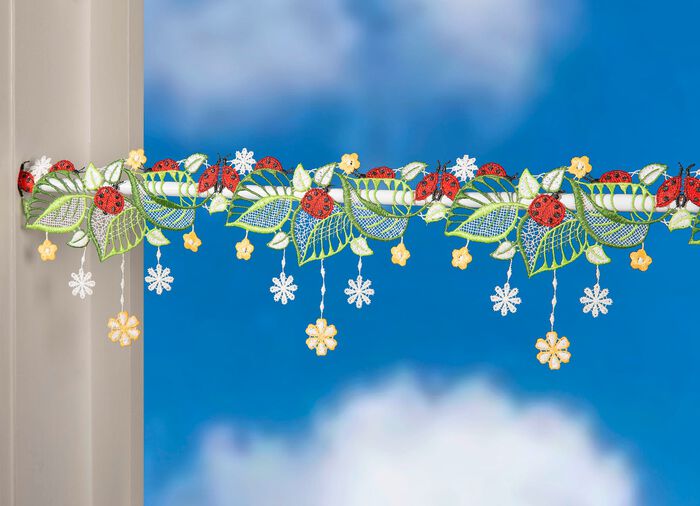 Stangendeko mit Marienk&auml;fer-Motiv 