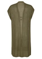 Strickweste in Longform 