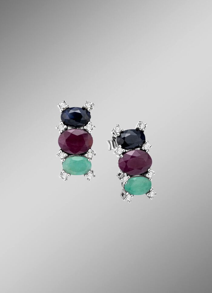 Funkelnde Eleganz: Ohrstecker mit echten Edelsteinen 