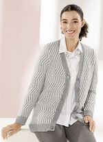 Strickjacke mit aufwendigem Muster 