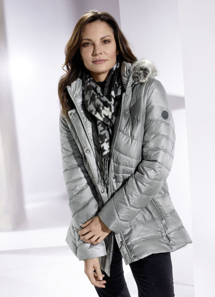 Jacke mit abnehmbarer Kapuze 