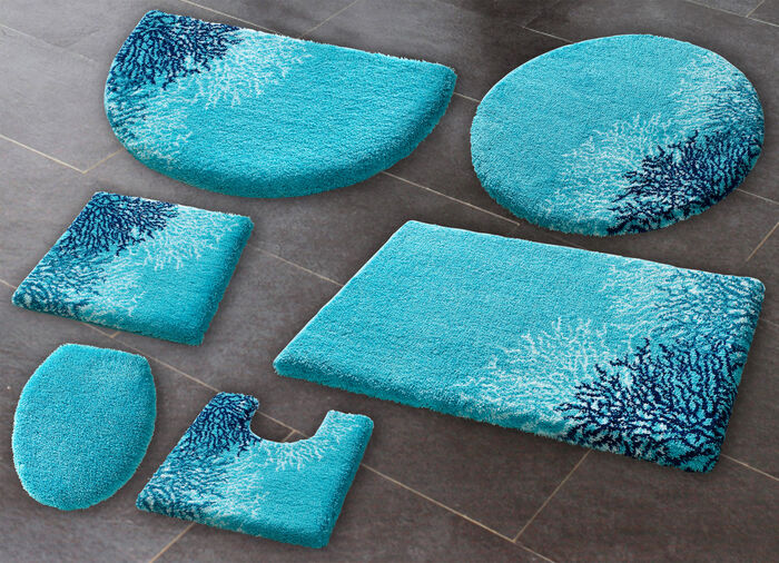 Badgarnitur von Grund, rutschhemmende R&uuml;ckseite T&Uuml;RKIS