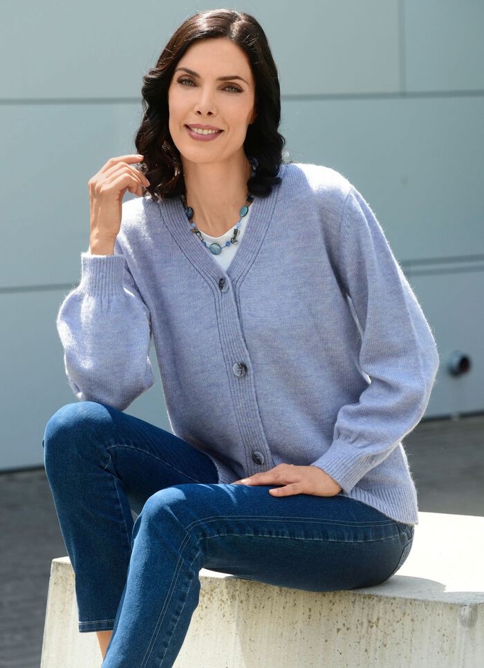 Strickjacke mit flauschig weichem Griff 