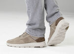 Waldläufer Schnürschuh mit Zier-Perforation SAND-BRAUN-JEANS