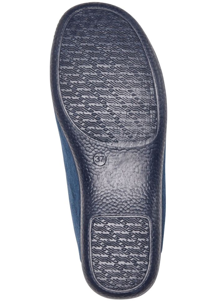 Laurina Hausschuh aus samtigen Textilmaterial 