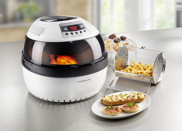 Energiesparender Bob Home Halogen-Heißluftofen 