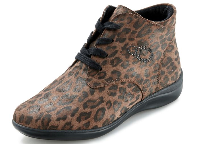 Toosoft Stiefelette aus Veloursleder BRAUN