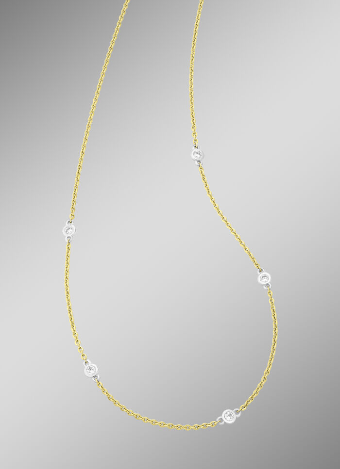 Wundervolle Halskette in Bicolor 