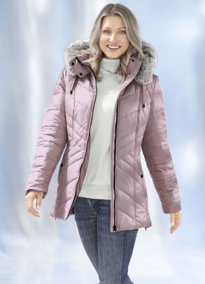 Jacke mit Längssteppung seitlich 