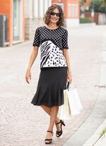 Pulli in angenehm weicher Qualit&auml;t SCHWARZ-WEISS