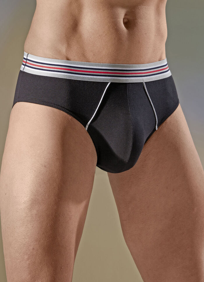 Viererpack Slips mit Elastikbund 