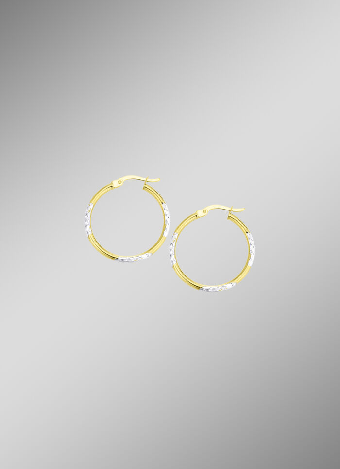 Wundersch&ouml;ne diamantierte Creolen 