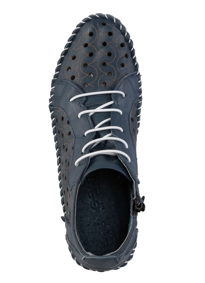 Gemini Bootie mit Knitter-Struktur 