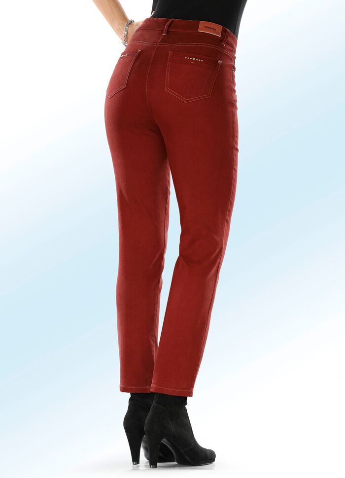 Hose in 5-Pocket-Form mit softem Griff 