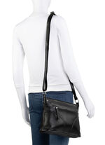 Laurina, Tasche, Damen, mit verstellbarem Umh&auml;ngeriemen SCHWARZ