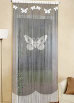 Fadenstore, passend für Gardinenstange und Schiene WEISS