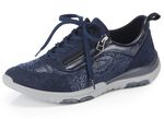 ELENA EDEN Sneaker mit gl&auml;nzend bedrucktem Elastikmaterial MARINE